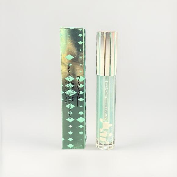 MAC Lipglass Air Non-Sticky Lip Gloss - HINT OF MINT - NIB With 7 Blend Oils - Picture 1 of 7